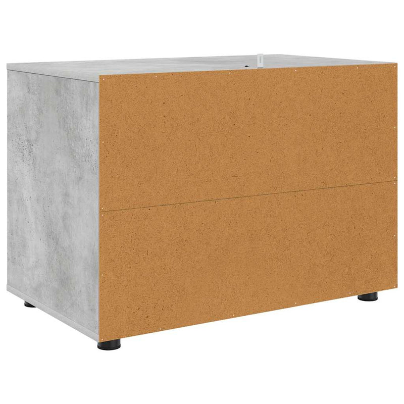 vidaXL Tárolószekrény Beton Szürke 80 x 48 x 57 cm Faanyag