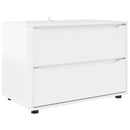 vidaXL Tárolószekrény Magas Fényű Fehér 80 x 48 x 57 cm Faanyag