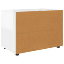 vidaXL Tárolószekrény Magas Fényű Fehér 80 x 48 x 57 cm Faanyag