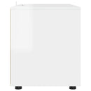 vidaXL Tárolószekrény Magas Fényű Fehér 80 x 48 x 57 cm Faanyag