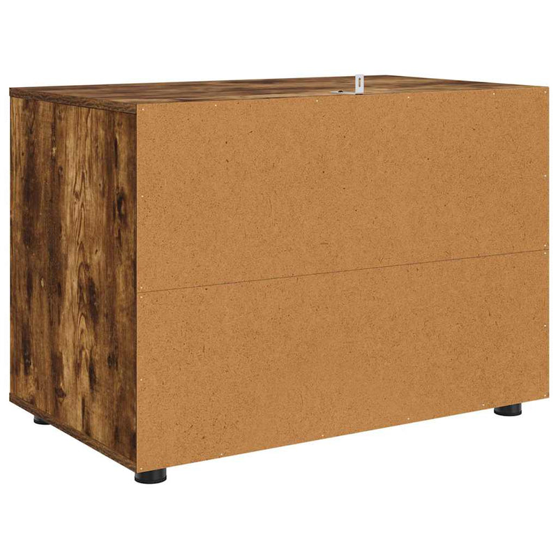 vidaXL Tárolószekrény Füstölt tölgy 80 x 48 x 57 cm Faanyag