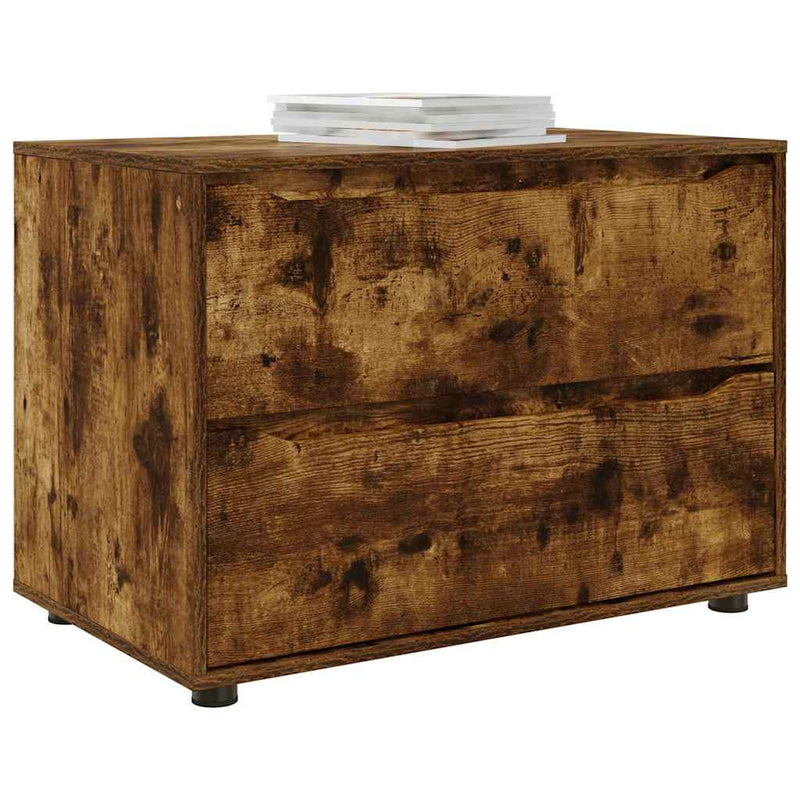 vidaXL Tárolószekrény Füstölt tölgy 80 x 48 x 57 cm Faanyag