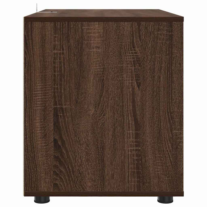 vidaXL Tárolószekrény Barna Tölgy 80 x 48 x 57 cm Faanyag