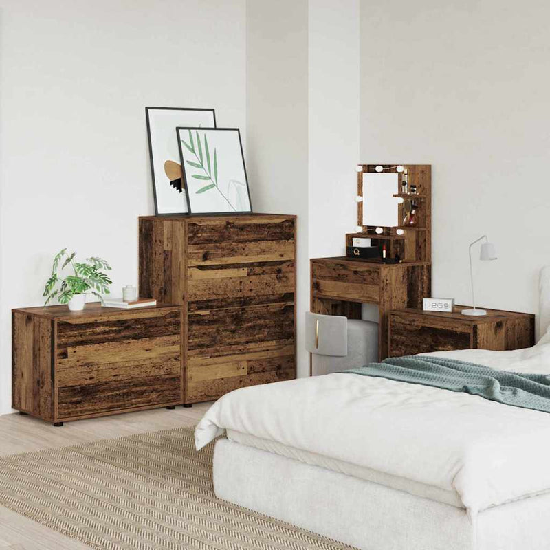 vidaXL Tárolószekrény Öreg fa 80 x 48 x 57 cm Faanyag