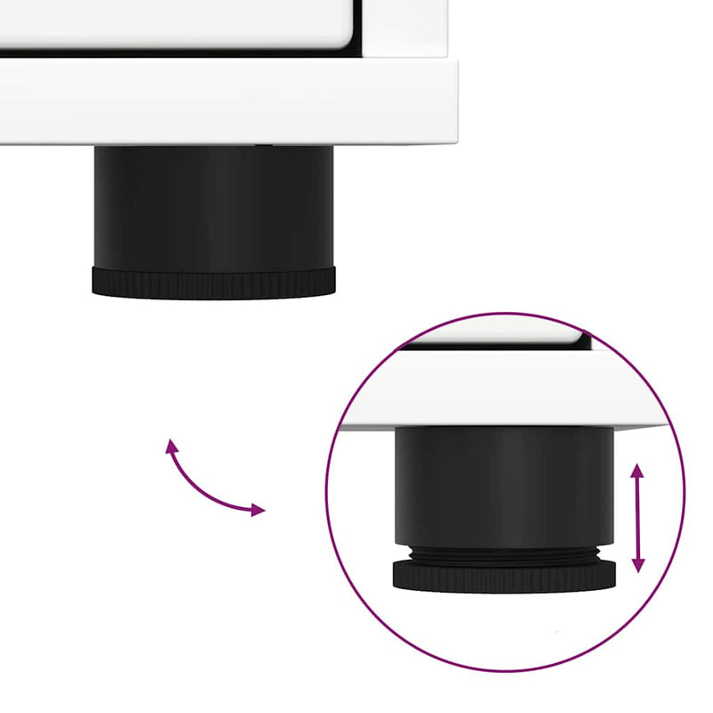 vidaXL Tárolószekrény Fehér 60 x 48 x 57 cm Faanyag