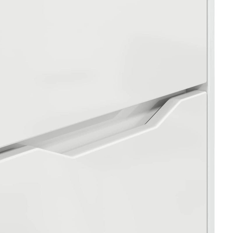 vidaXL Tárolószekrény Magas Fényű Fehér 60 x 48 x 57 cm Faanyag