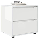 vidaXL Tárolószekrény Magas Fényű Fehér 60 x 48 x 57 cm Faanyag