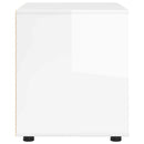 vidaXL Tárolószekrény Magas Fényű Fehér 60 x 48 x 57 cm Faanyag
