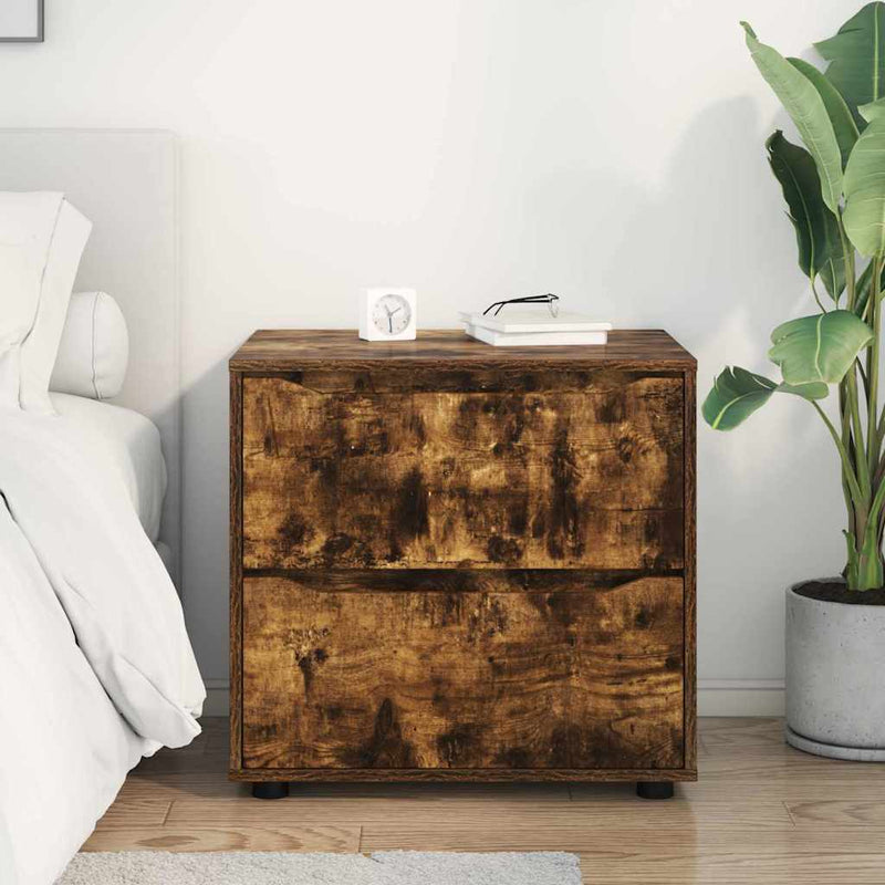 vidaXL Tárolószekrény Füstölt tölgy 60 x 48 x 57 cm Faanyag