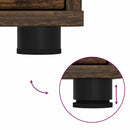 vidaXL Tárolószekrény Füstölt tölgy 60 x 48 x 57 cm Faanyag