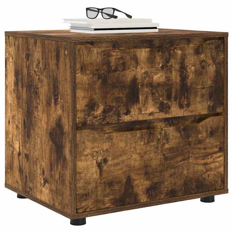 vidaXL Tárolószekrény Füstölt tölgy 60 x 48 x 57 cm Faanyag