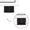 vidaXL Tárolószekrény Fehér 40 x 48 x 57 cm Faanyag