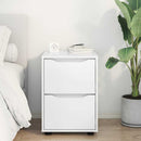 vidaXL Tárolószekrény Magas Fényű Fehér 40 x 48 x 57 cm Faanyag