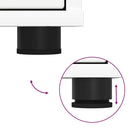 vidaXL Tárolószekrény Magas Fényű Fehér 40 x 48 x 57 cm Faanyag