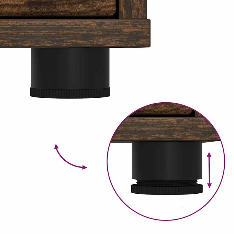 vidaXL Tárolószekrény Füstölt tölgy 40 x 48 x 57 cm Faanyag