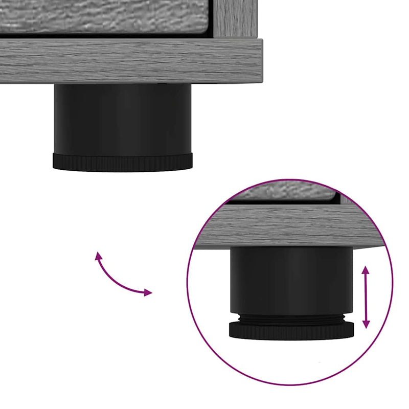 vidaXL Tárolószekrény Szürke Sonoma 40 x 48 x 57 cm Faanyag