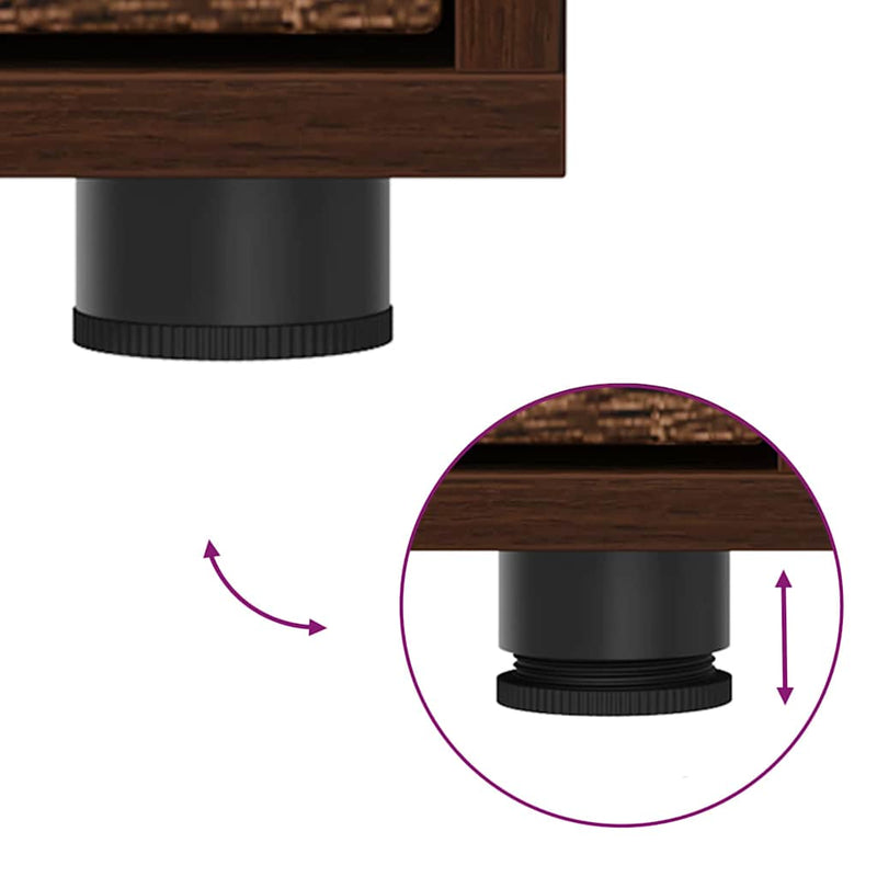 vidaXL Tárolószekrény Barna Tölgy 40 x 48 x 57 cm Faanyag