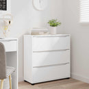 vidaXL Tárolószekrény Fehér 80 x 31 x 81 cm Faanyag