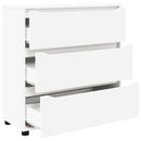 vidaXL Tárolószekrény Fehér 80 x 31 x 81 cm Faanyag