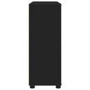 vidaXL Tárolószekrény Fekete 80 x 31 x 81 cm Faanyag