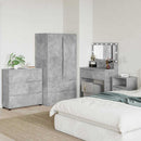 vidaXL Tárolószekrény Beton Szürke 80 x 31 x 81 cm Faanyag