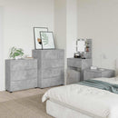 vidaXL Tárolószekrény Beton Szürke 80 x 31 x 81 cm Faanyag
