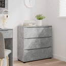 vidaXL Tárolószekrény Beton Szürke 80 x 31 x 81 cm Faanyag