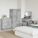 vidaXL Tárolószekrény Beton Szürke 80 x 31 x 81 cm Faanyag