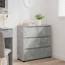 vidaXL Tárolószekrény Beton Szürke 80 x 31 x 81 cm Faanyag