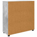 vidaXL Tárolószekrény Beton Szürke 80 x 31 x 81 cm Faanyag