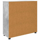 vidaXL Tárolószekrény Beton Szürke 80 x 31 x 81 cm Faanyag