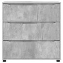 vidaXL Tárolószekrény Beton Szürke 80 x 31 x 81 cm Faanyag