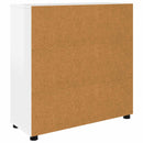 vidaXL Tárolószekrény Magas Fényű Fehér 80 x 31 x 81 cm Faanyag