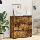 vidaXL Tárolószekrény Füstölt tölgy 80 x 31 x 81 cm Faanyag