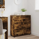 vidaXL Tárolószekrény Füstölt tölgy 80 x 31 x 81 cm Faanyag