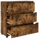 vidaXL Tárolószekrény Füstölt tölgy 80 x 31 x 81 cm Faanyag