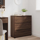 vidaXL Tárolószekrény Barna Tölgy 80 x 31 x 81 cm Faanyag