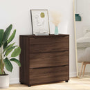 vidaXL Tárolószekrény Barna Tölgy 80 x 31 x 81 cm Faanyag