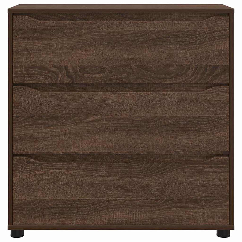 vidaXL Tárolószekrény Barna Tölgy 80 x 31 x 81 cm Faanyag