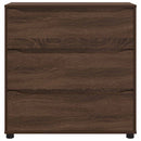 vidaXL Tárolószekrény Barna Tölgy 80 x 31 x 81 cm Faanyag
