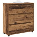 vidaXL Tárolószekrény Öreg fa 80 x 31 x 81 cm Faanyag
