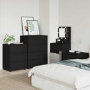 vidaXL Tárolószekrény Fekete 60 x 48 x 81 cm Faanyag