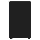 vidaXL Tárolószekrény Fekete 60 x 48 x 81 cm Faanyag