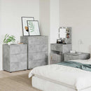 vidaXL Tárolószekrény Beton Szürke 60 x 48 x 81 cm Faanyag