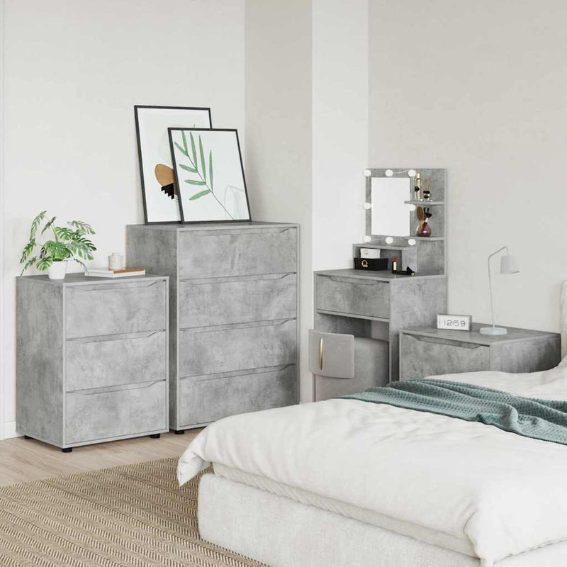 vidaXL Tárolószekrény Beton Szürke 60 x 48 x 81 cm Faanyag