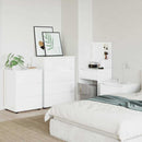 vidaXL Tárolószekrény Magas Fényű Fehér 60 x 48 x 81 cm Faanyag