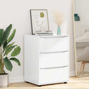 vidaXL Tárolószekrény Magas Fényű Fehér 60 x 48 x 81 cm Faanyag