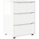 vidaXL Tárolószekrény Magas Fényű Fehér 60 x 48 x 81 cm Faanyag