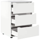 vidaXL Tárolószekrény Magas Fényű Fehér 60 x 48 x 81 cm Faanyag