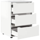 vidaXL Tárolószekrény Magas Fényű Fehér 60 x 48 x 81 cm Faanyag